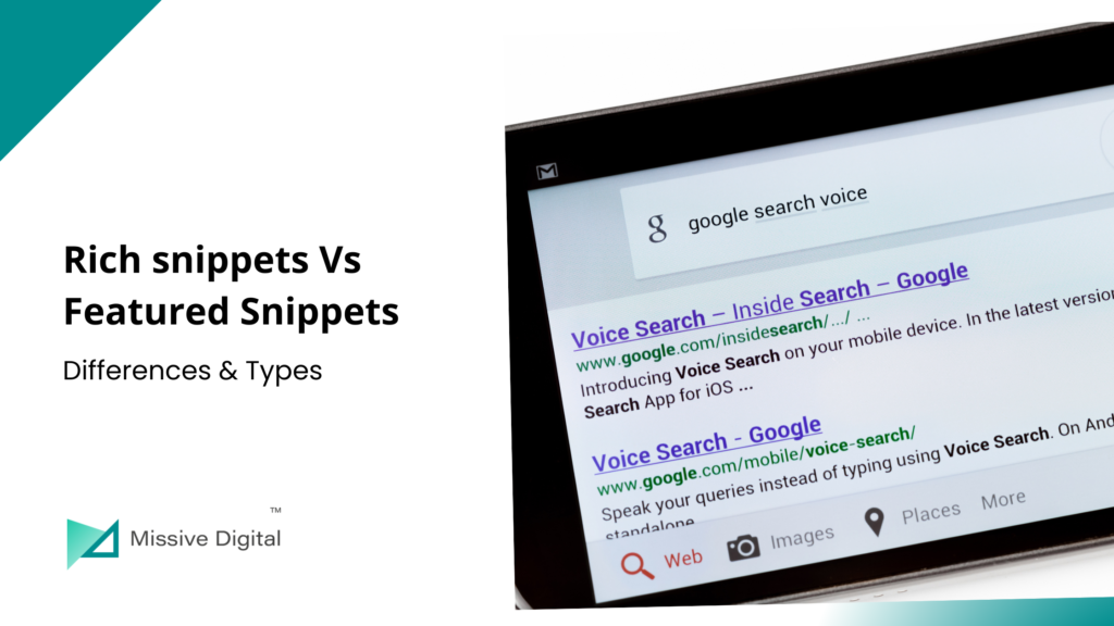 Difference Between Rich Snippets and Featured Snippets?