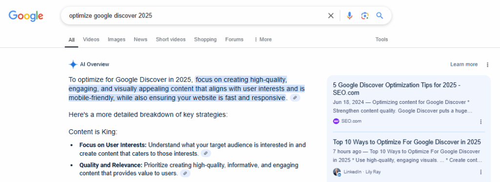 Google optimize sec image