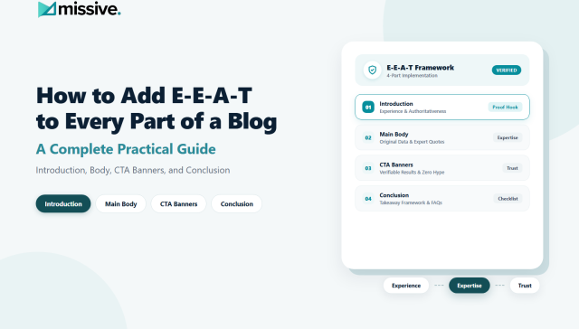 How to Add E-E-A-T to Every Part of a Blog: Introduction, Body, CTA Banners, and Conclusion